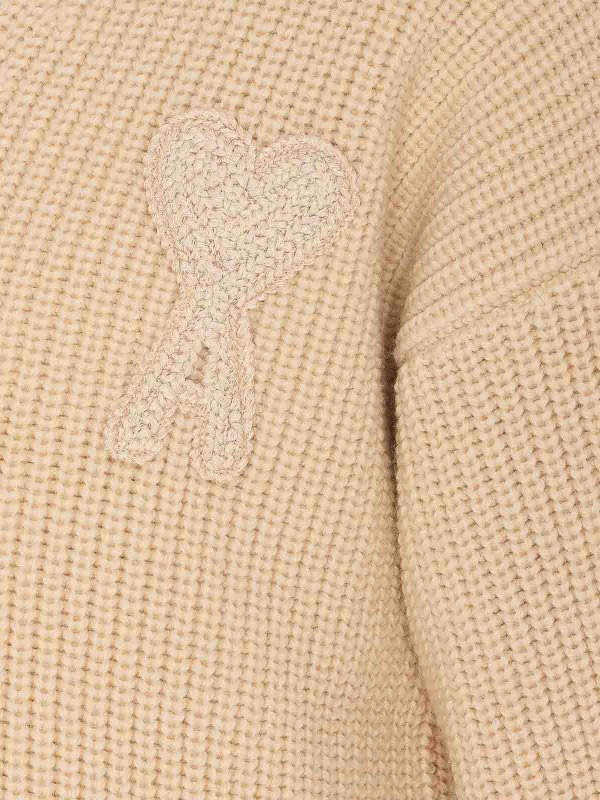 The Best Shops AMI PARIS: crew necks - Ami Paris Ribbed Sweater