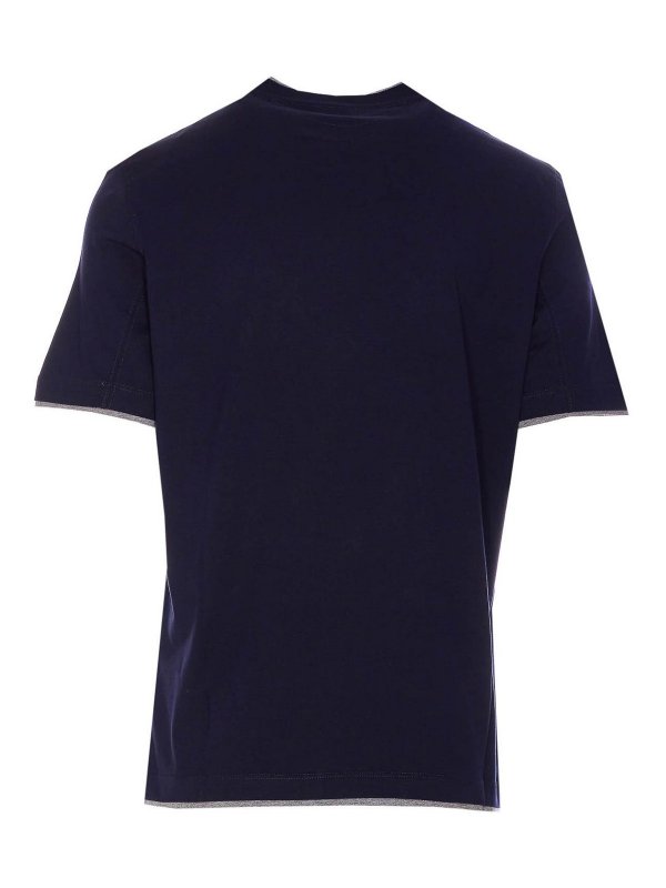 BRUNELLO CUCINELLI: T-shirts online - T-Shirt - Bleu
