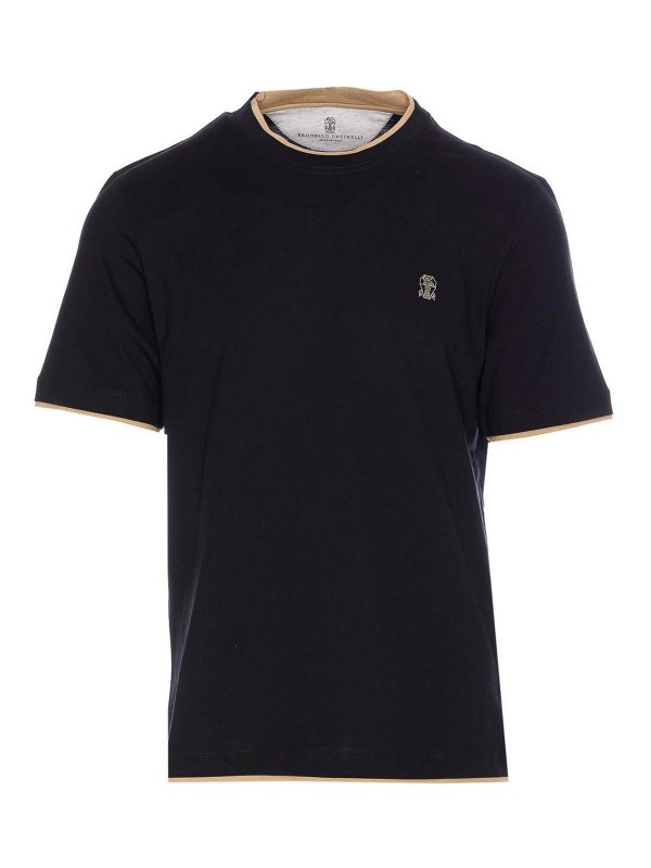 BRUNELLO CUCINELLI: Tシャツ - Tシャツ - 黒