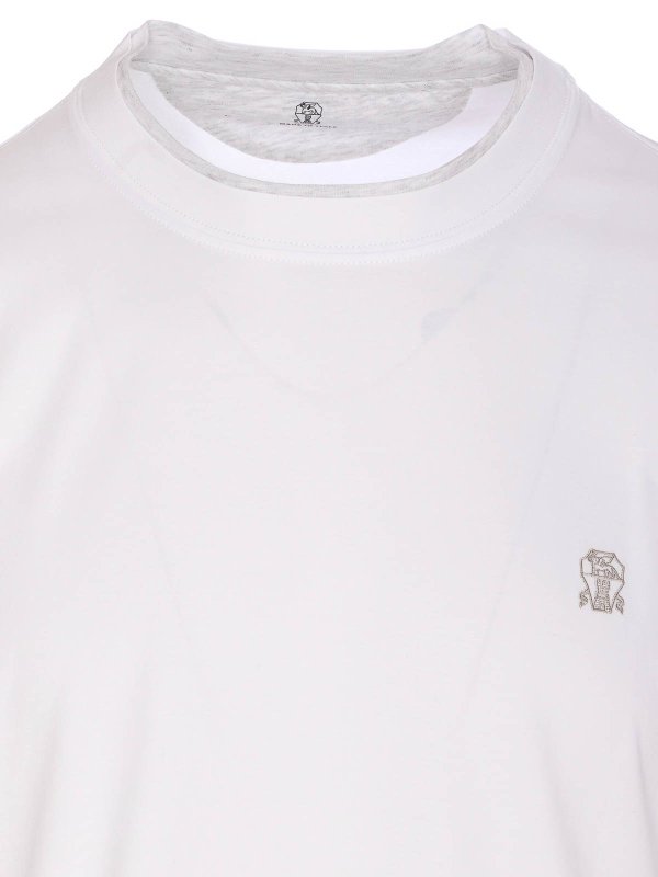 Tシャツ - 白 shop online: BRUNELLO CUCINELLI