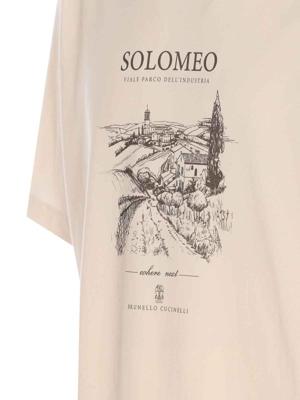 The Best Shops BRUNELLO CUCINELLI: t-shirts - Beige T-Shirt