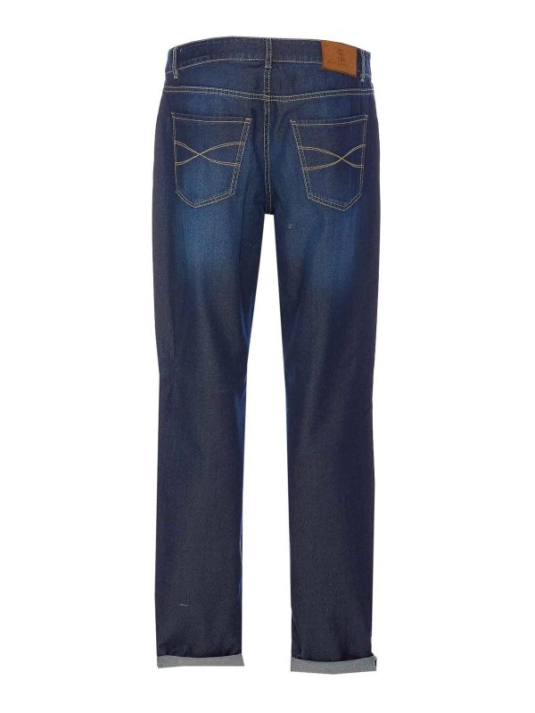 BRUNELLO CUCINELLI: Jeans évasés online - Jean Bootcut - Bleu