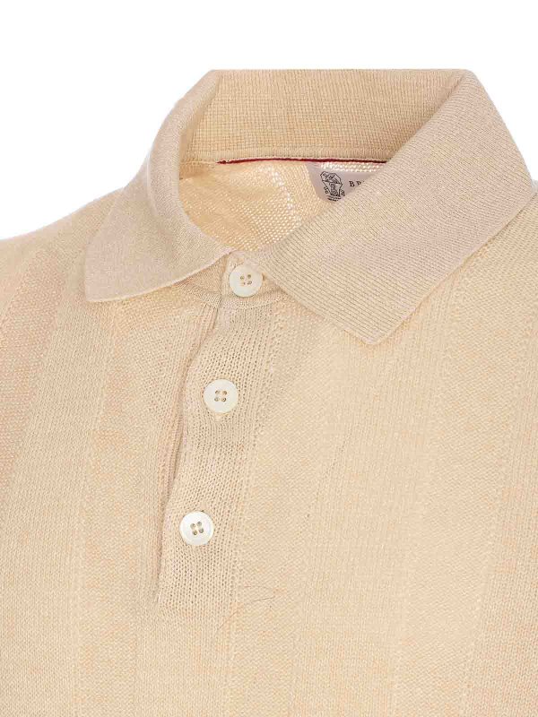 The Best Shops BRUNELLO CUCINELLI: polo shirts - Beige Polo