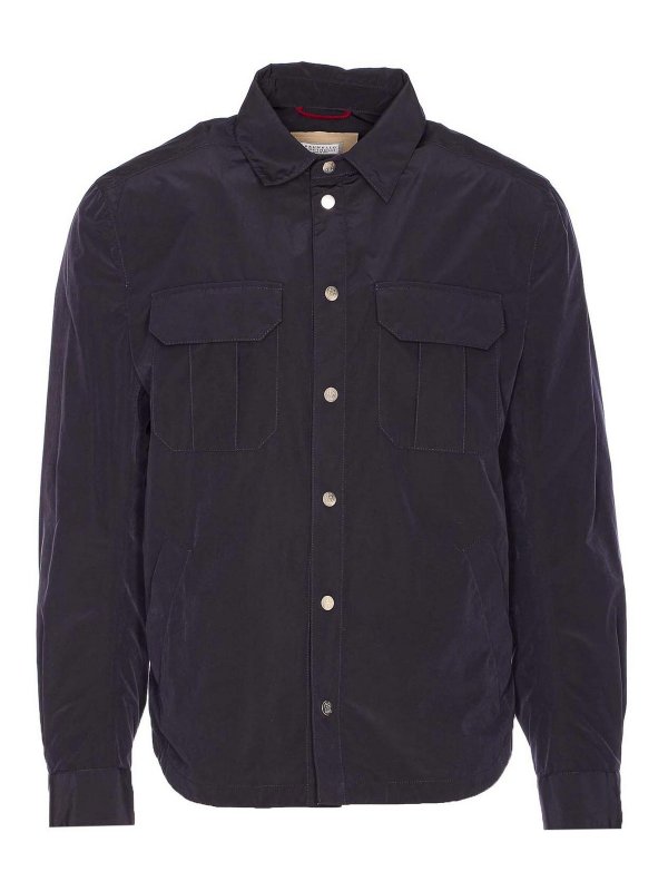 BRUNELLO CUCINELLI: カジュアルジャケット - カジュアルジャケット - ブルー