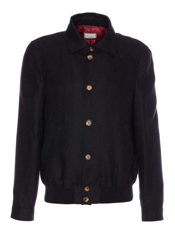 BRUNELLO CUCINELLI: カジュアルジャケット - カジュアルジャケット - 黒