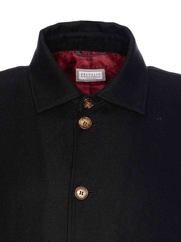 カジュアルジャケット - 黒 shop online: BRUNELLO CUCINELLI