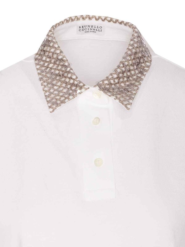 Poloshirt - Weiß shop online: BRUNELLO CUCINELLI