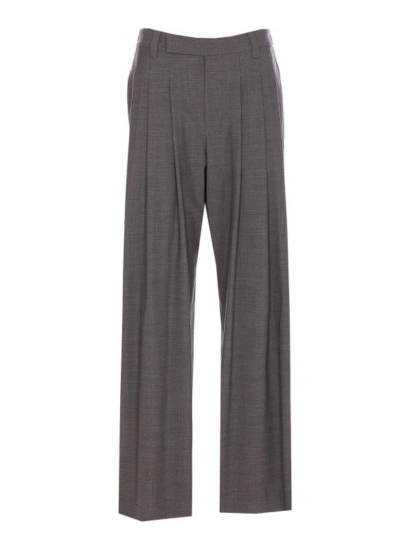 BRUNELLO CUCINELLI: Pantalons casual - Pantalons Décontractés - Gris