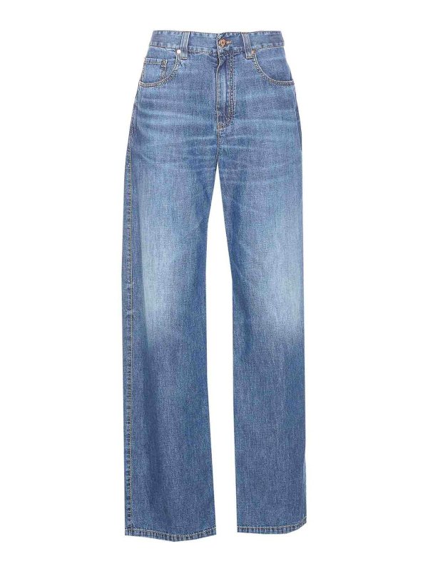 BRUNELLO CUCINELLI: bootcut jeans - Denim Jeans