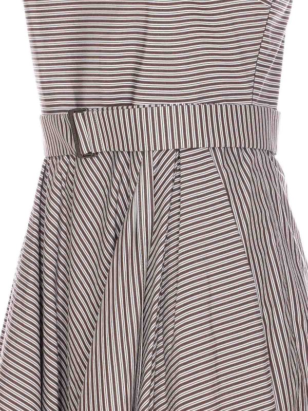 The Best Shops BRUNELLO CUCINELLI: ニーレングスドレス - 膝丈ドレス - グレー