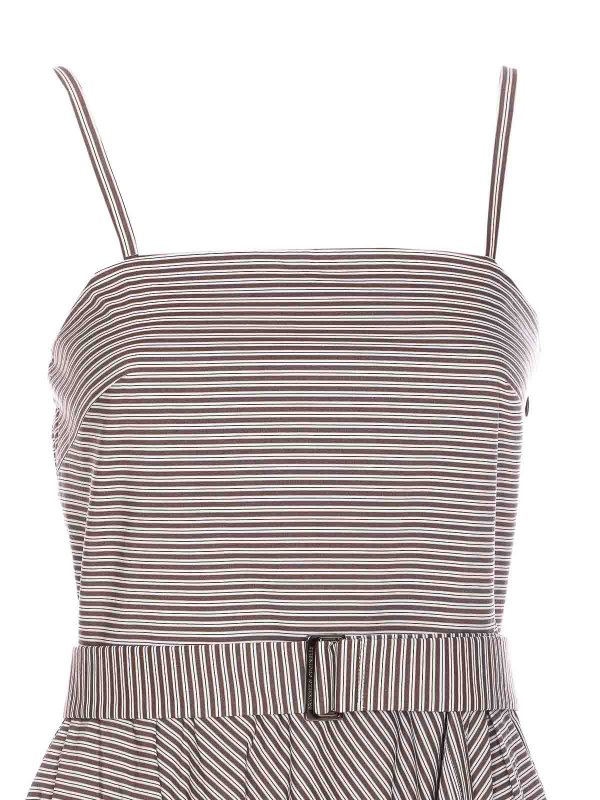 膝丈ドレス - グレー shop online: BRUNELLO CUCINELLI