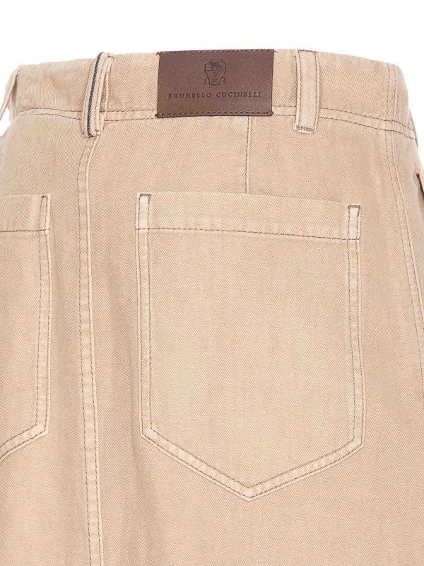 The Best Shops BRUNELLO CUCINELLI: Jupes midi et au genou - Jupe Midi - Beige