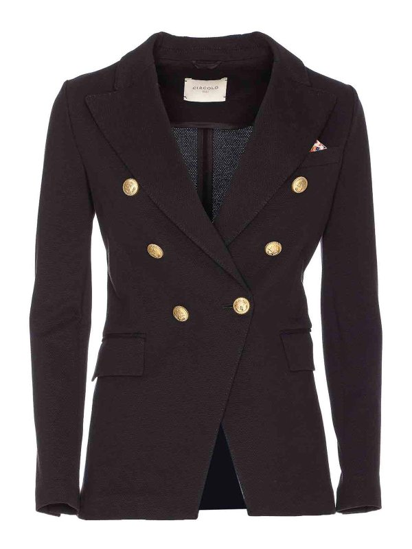 CIRCOLO 1901: blazers - Oxford Double Breasted Jacket