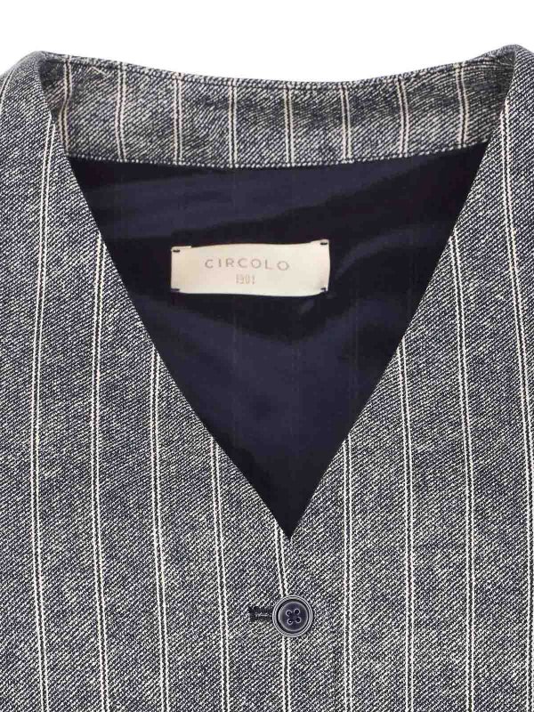The Best Shops CIRCOLO 1901: vests - Striped Vest