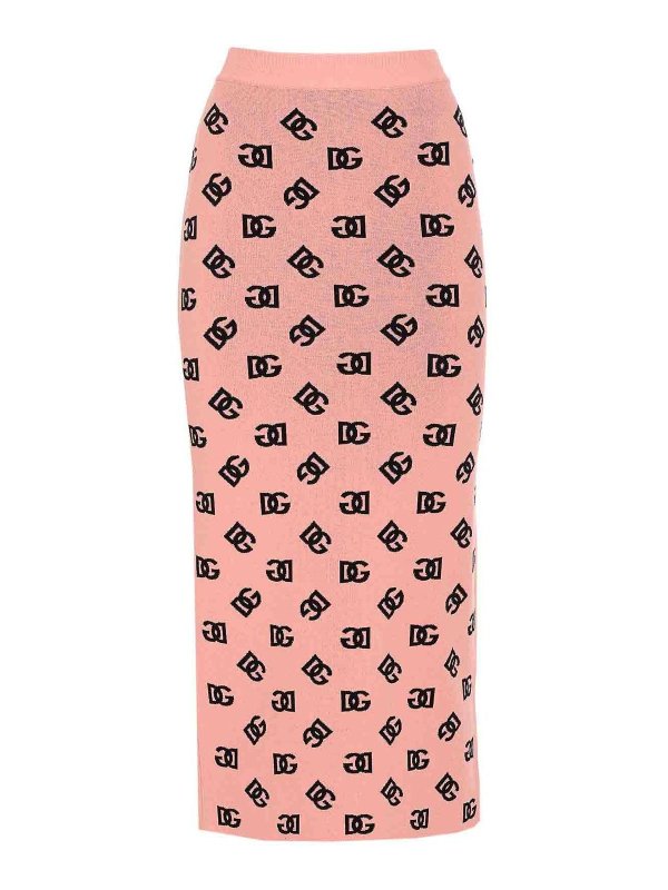 DOLCE & GABBANA: Knielange und Midi Röcke - Midirock - Nude