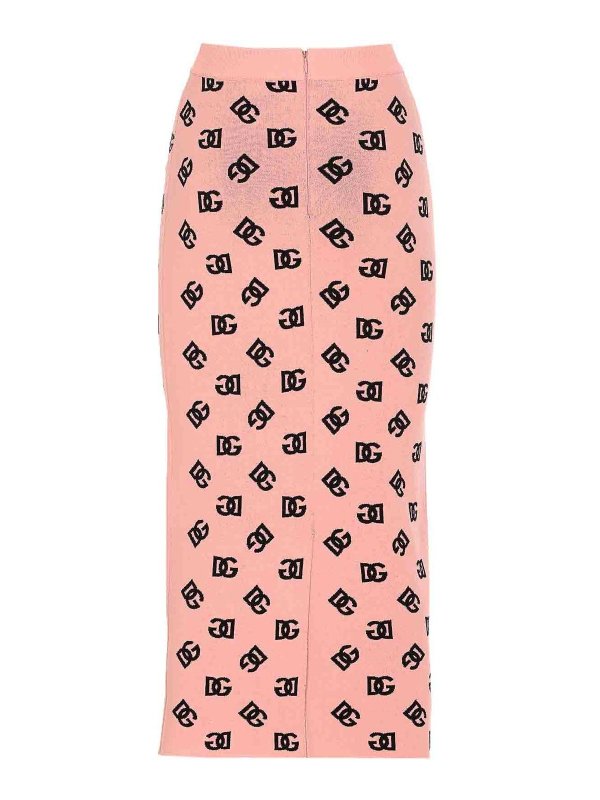 DOLCE & GABBANA: Knielange und Midi Röcke online - Midirock - Nude