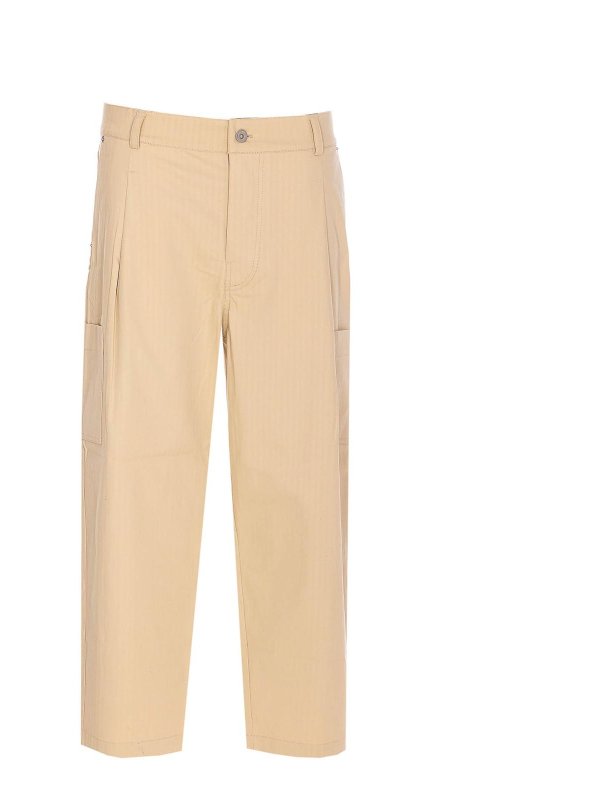 DRÔLE DE MONSIEUR: カジュアルトラウザー - カジュアルパンツ - ベージュ