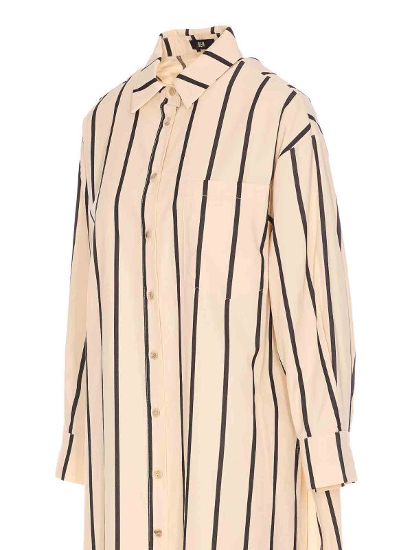 The Best Shops ELEH: Knielange Kleider - Knielanges Kleid - Beige