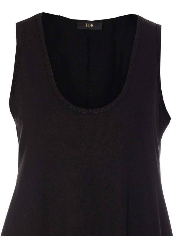 Knielanges Kleid - Schwarz shop online: ELEH