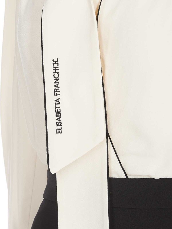 The Best Shops ELISABETTA FRANCHI: Knielange Kleider - Knielanges Kleid - Weiß