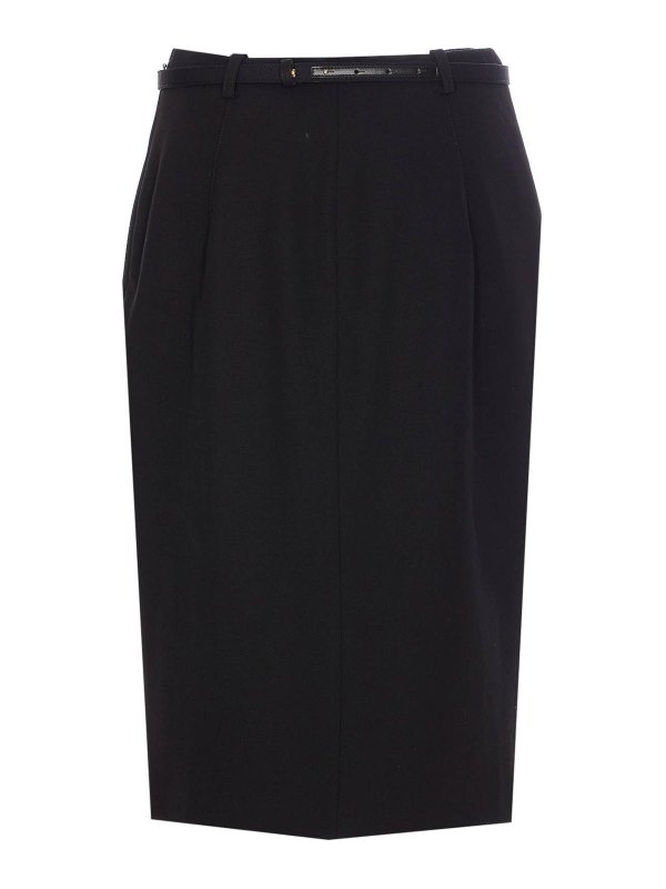 ELISABETTA FRANCHI: Knielange und Midi Röcke online - Midirock - Schwarz