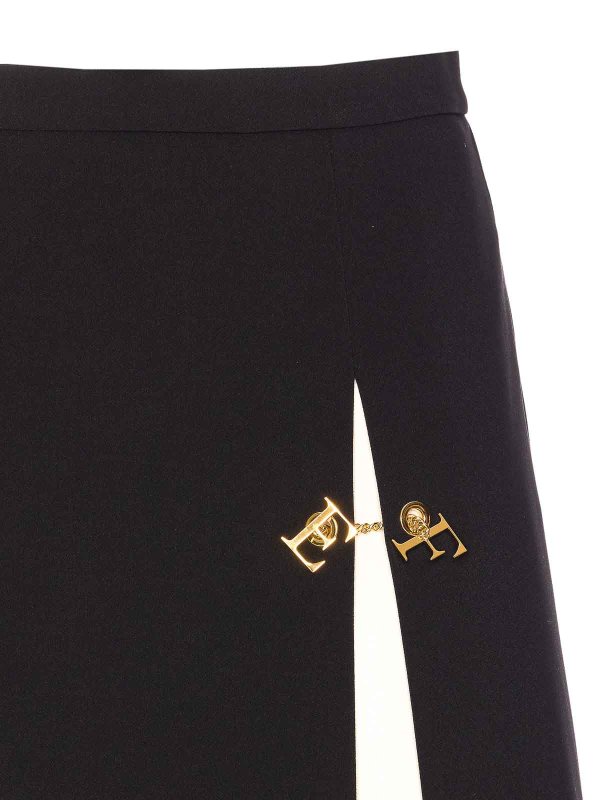 膝丈/ミディスカート - 黒 shop online: ELISABETTA FRANCHI