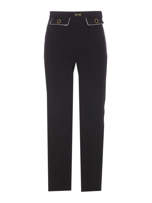 ELISABETTA FRANCHI: pantaloni casual - Pantaloni