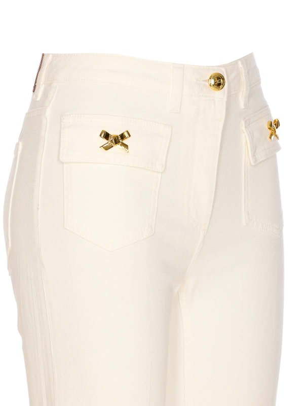 Jean Bootcut - Blanc shop online: ELISABETTA FRANCHI