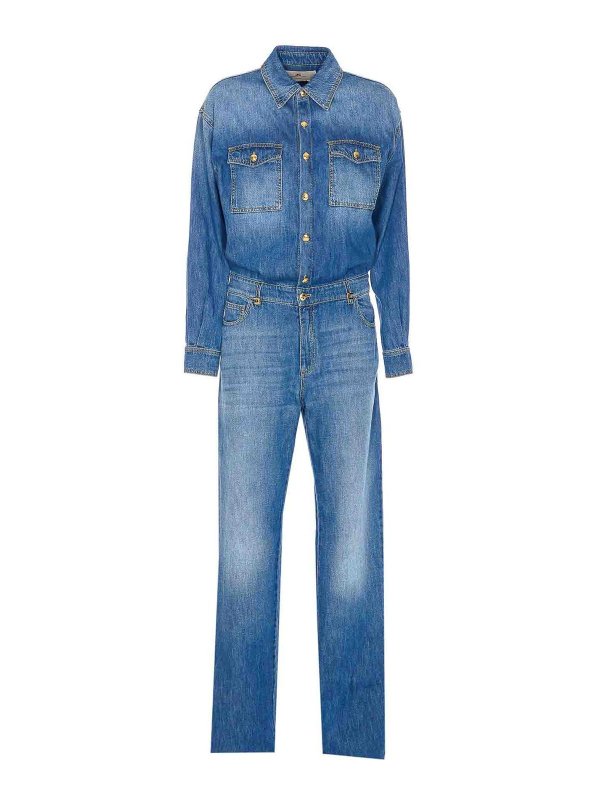 ELISABETTA FRANCHI: jumpsuits - Denim Suit