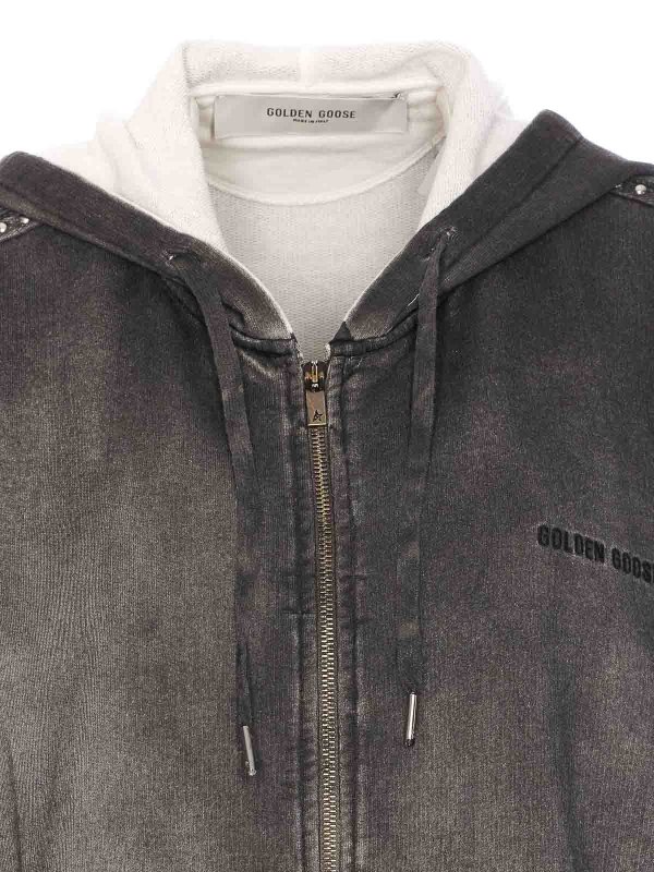 スウェットシャツ/セーター - グレー shop online: GOLDEN GOOSE