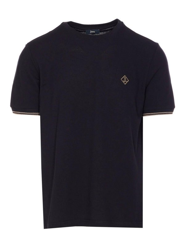 HERNO: T-shirts - T-Shirt - Bleu