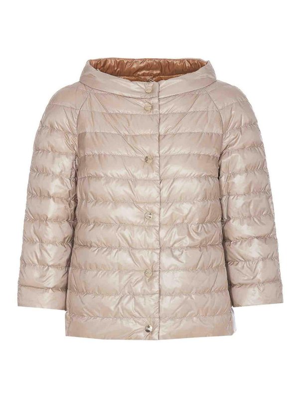 HERNO: Kurze Daunenjacken - Daunenjacke - Beige