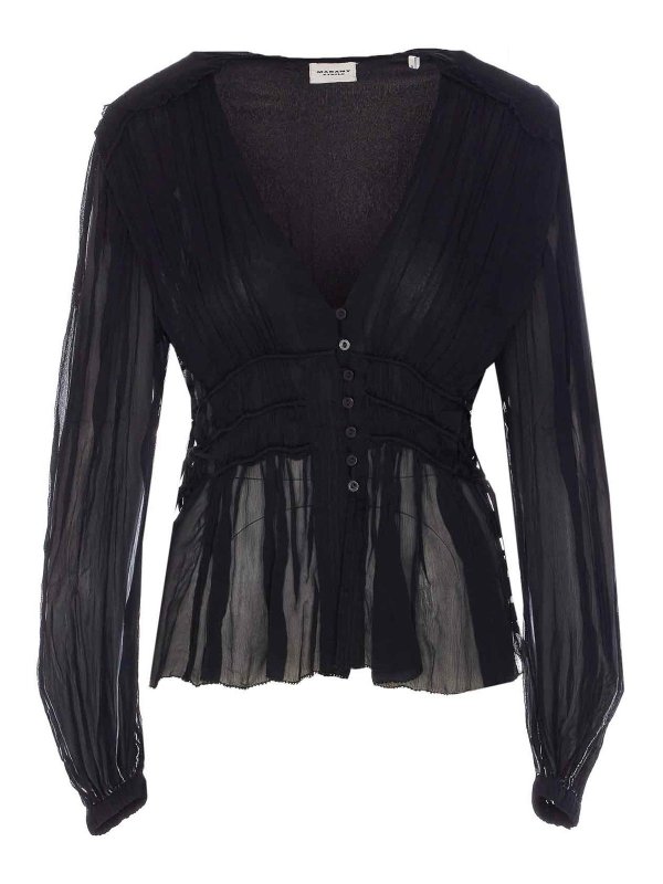 Isabel Marant Etoile: Camisas online - Camisa - Negro
