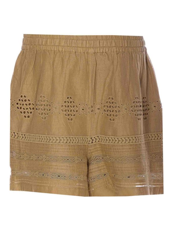 Isabel Marant Etoile: Shorts - Shorts - Verde