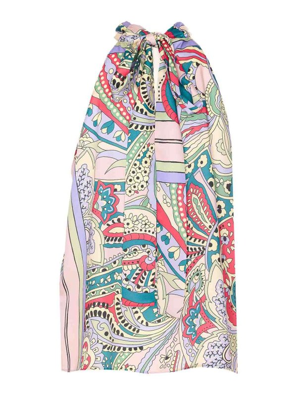 Liu Jo: Tops & Tank tops online - Printed Satin Top