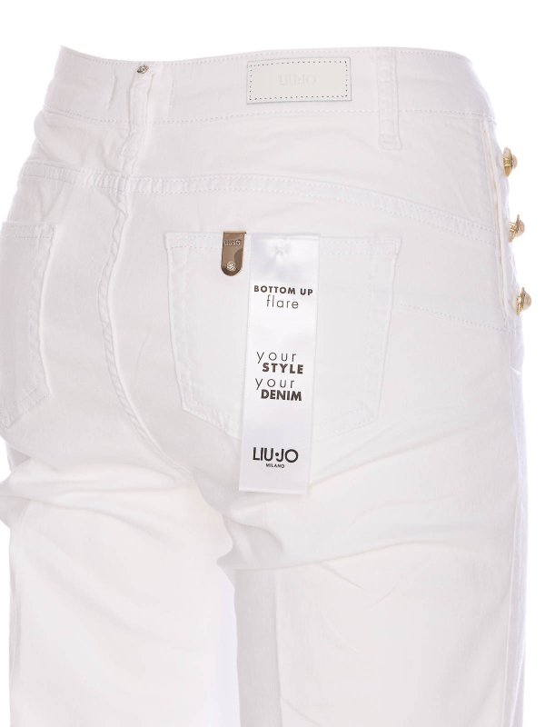 The Best Shops Liu Jo: ブーツカットジーンズ - ブーツカットジーンズ - 白