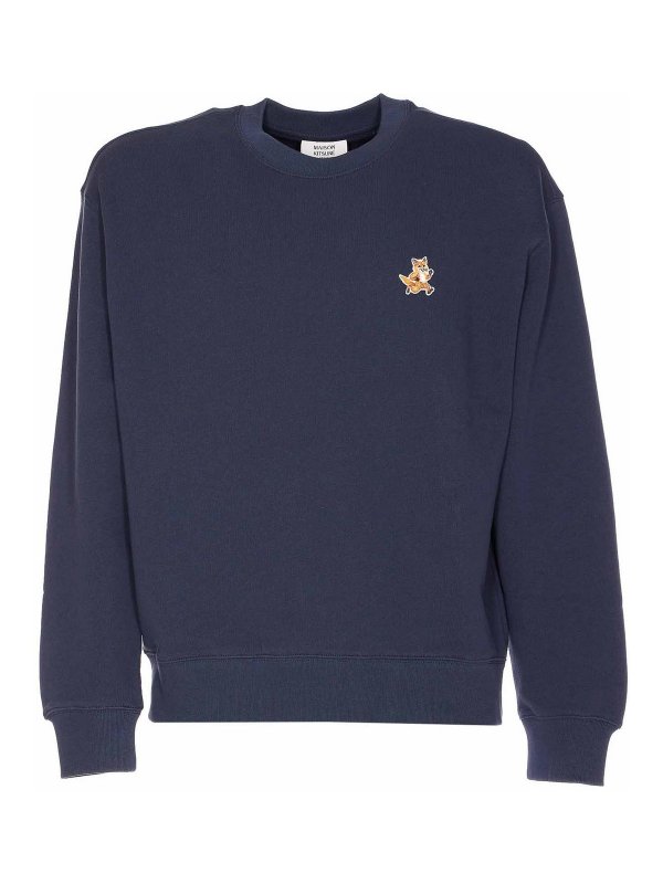 MAISON KITSUNÉ: Sweatshirts & Sweaters - Speedy Fox Patch Sweatshirt