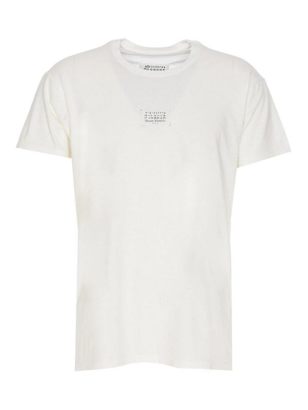 Maison Margiela: T-shirts - T-Shirt - Weiß