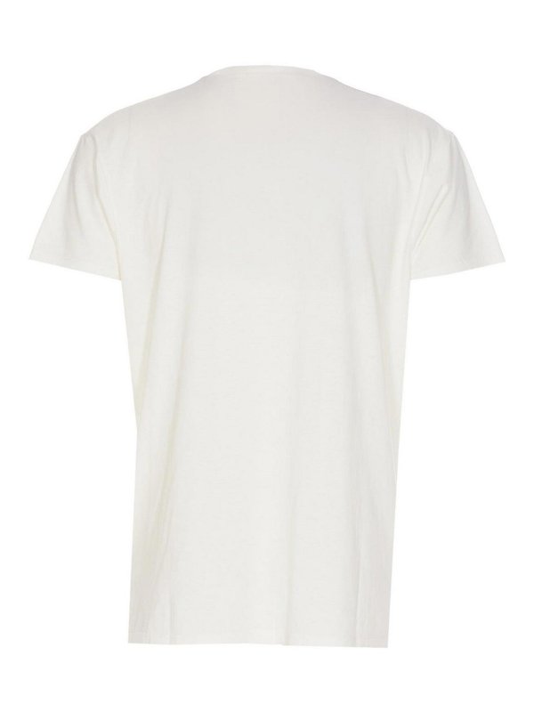 Maison Margiela: T-shirts online - T-Shirt - Weiß