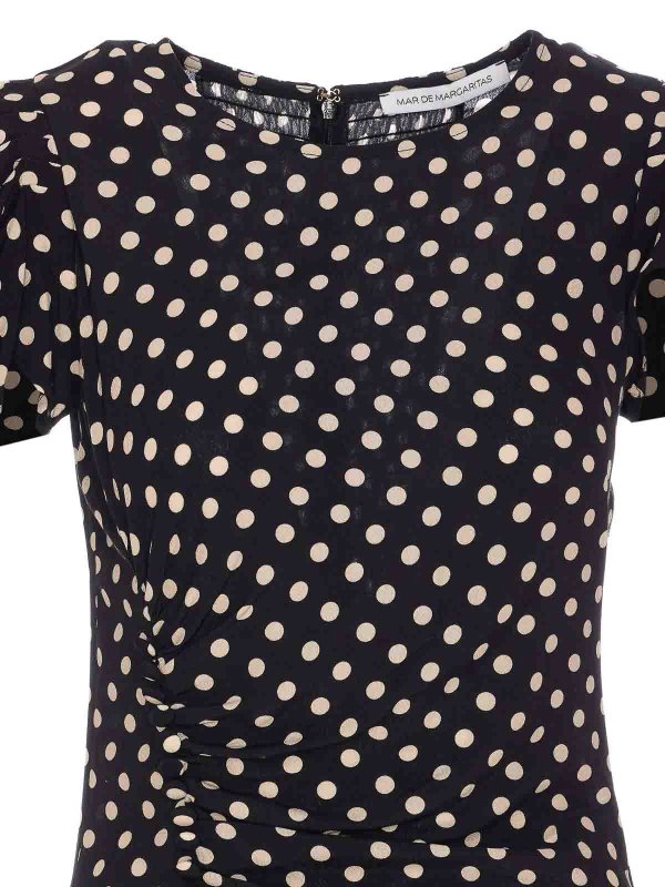 膝丈ドレス - 黒 shop online: MAR DE MARGARITAS