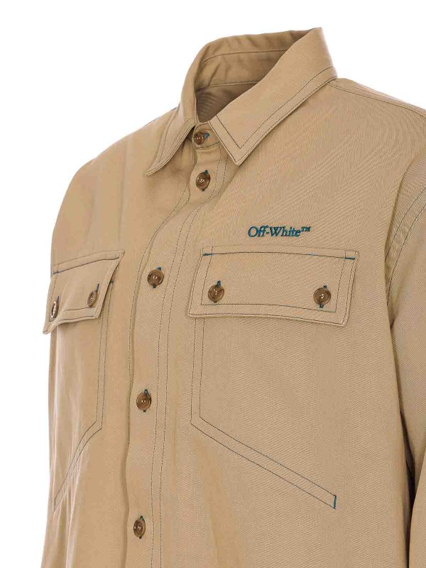 The Best Shops OFF-WHITE: カジュアルジャケット - カジュアルジャケット - ベージュ