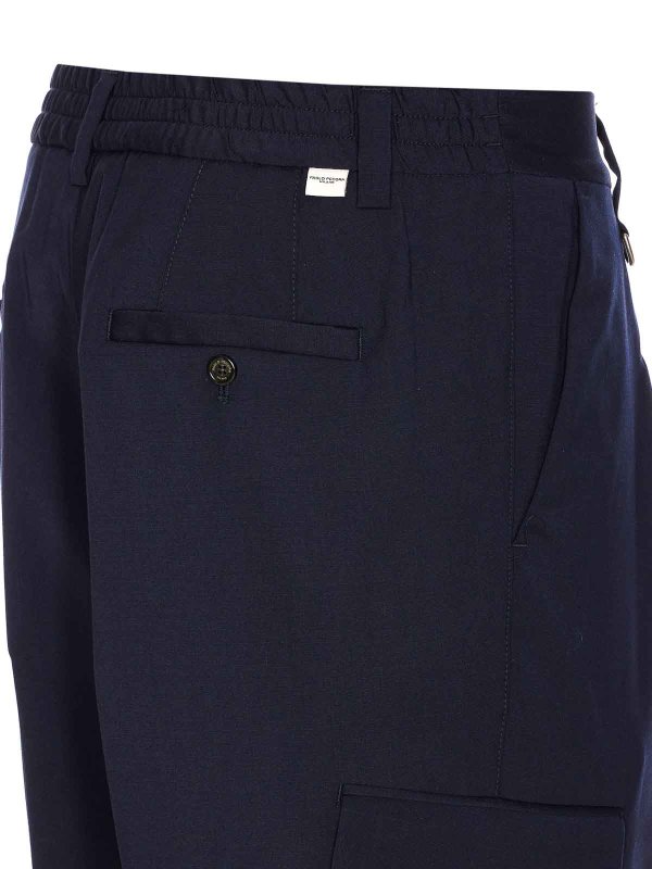 The Best Shops Paolo Pecora: pantaloni shorts - Pantaloni blu