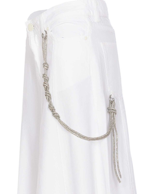 膝丈/ミディスカート - 白 shop online: Pinko