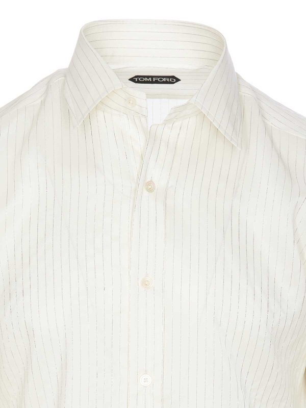 シャツ - 白 shop online: TOM FORD