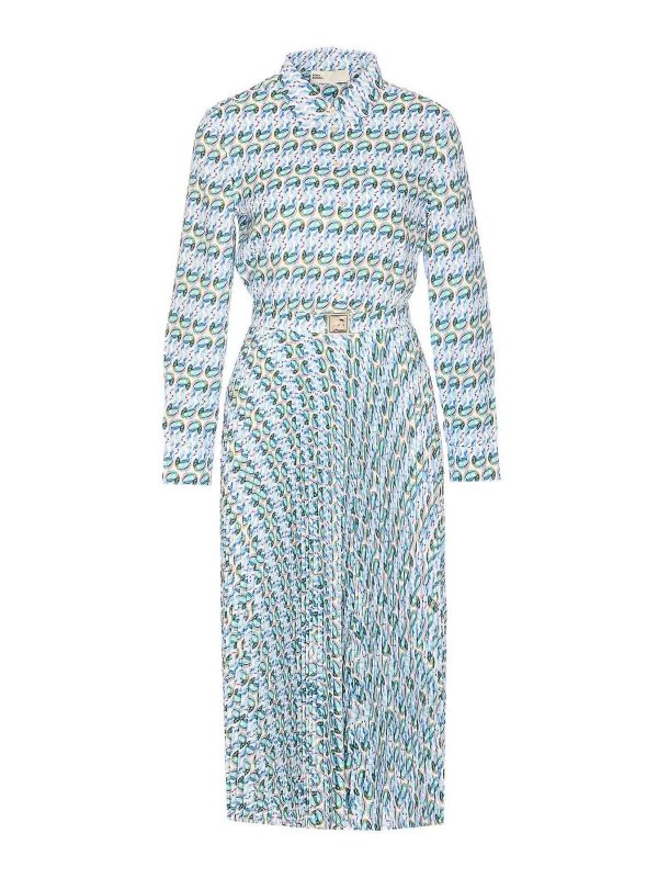 TORY BURCH: knee length dresses - Printed Twill Dress