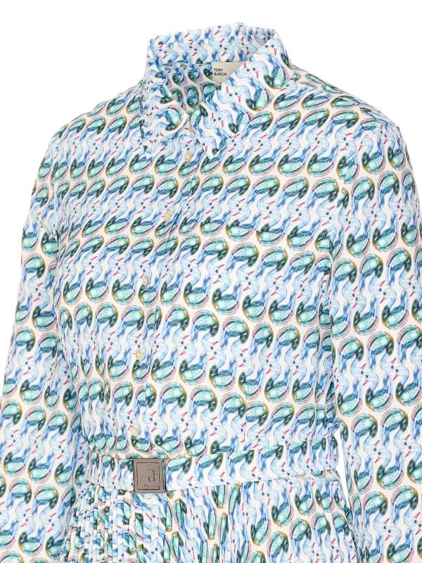 The Best Shops TORY BURCH: knee length dresses - Printed Twill Dress