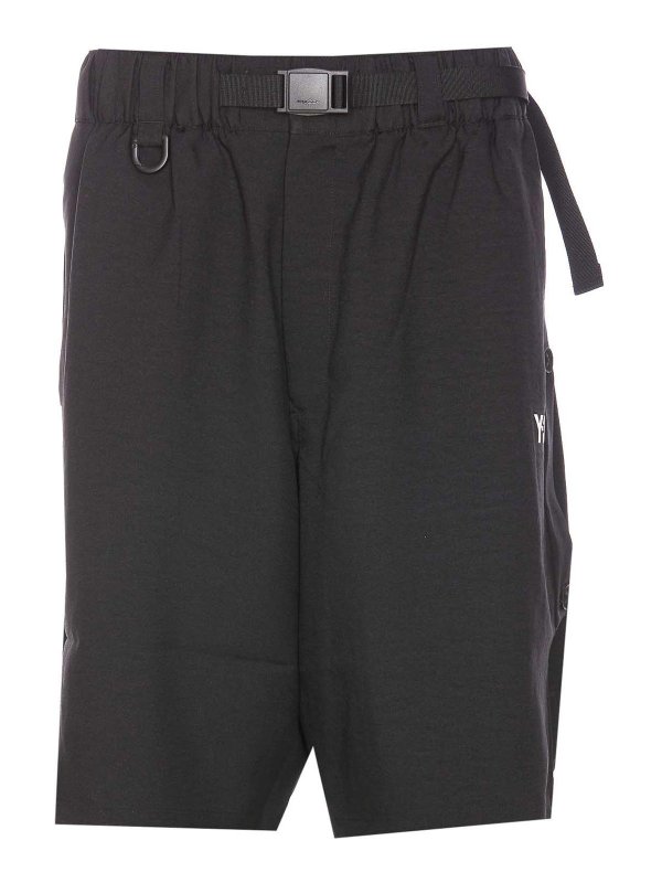 Y-3: Shorts - Short - Noir