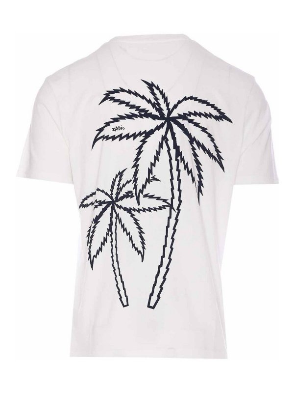 ZADIG&VOLTAIRE: t-shirts online - White Tommy Palm T-Shirt