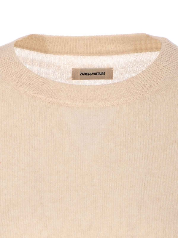 クルーネック - ベージュ shop online: ZADIG&VOLTAIRE