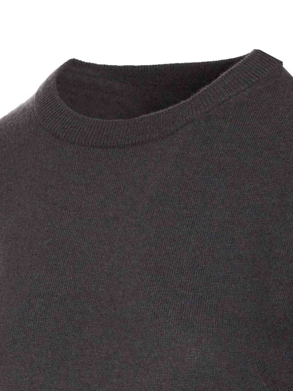 The Best Shops ZADIG&VOLTAIRE: crew necks - Dark Grey Cici Ws Patch Sweater